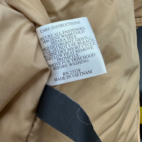 Pendleton Womens Brown Coat Removable Fur Hood Lined Insulated Size Large Parka - Picture 5 of 7